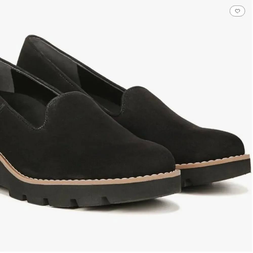 Vionic Womens Willa Slip On Loafers  9 Medium (B,M) | Black Suede